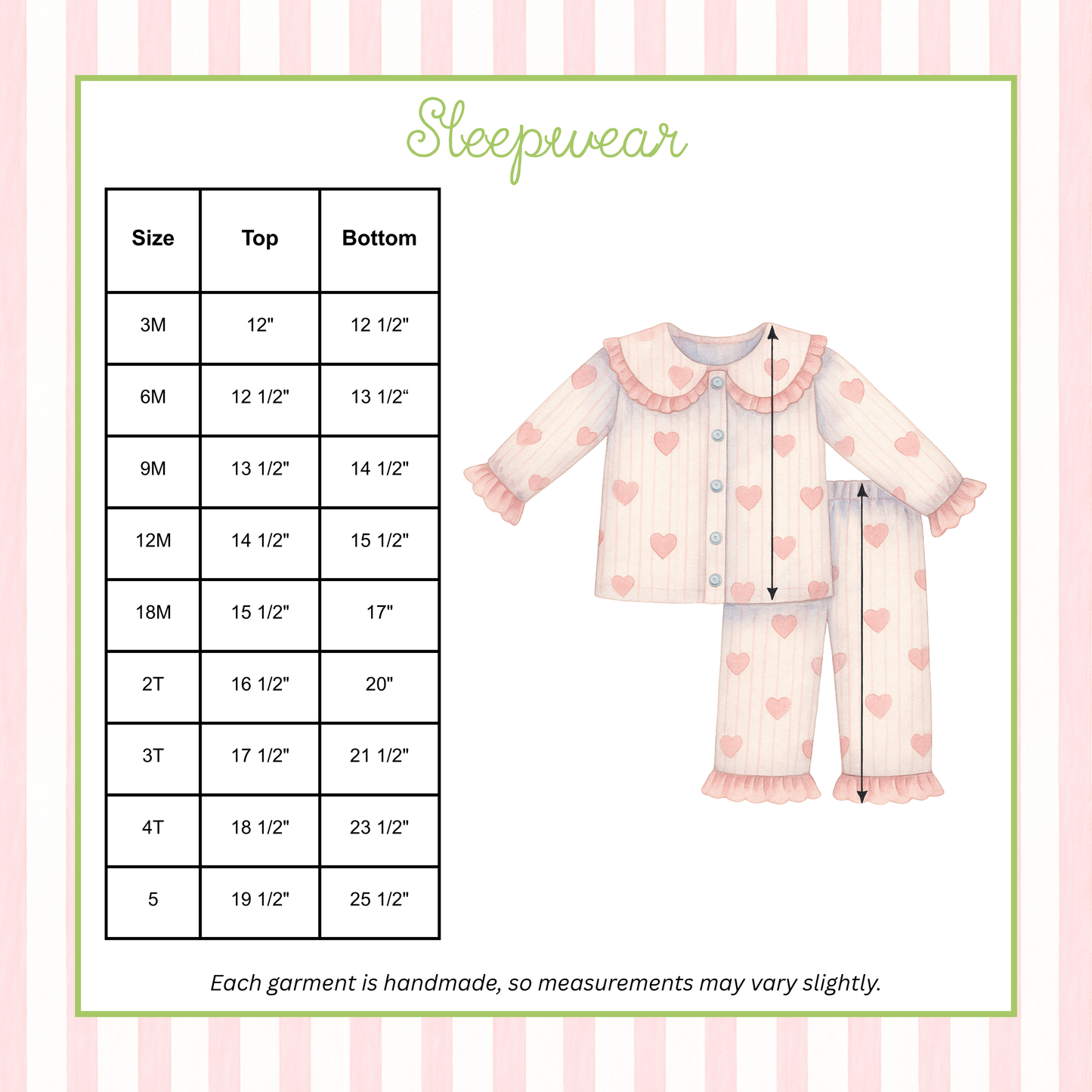 Conversation Hearts Pajama Set