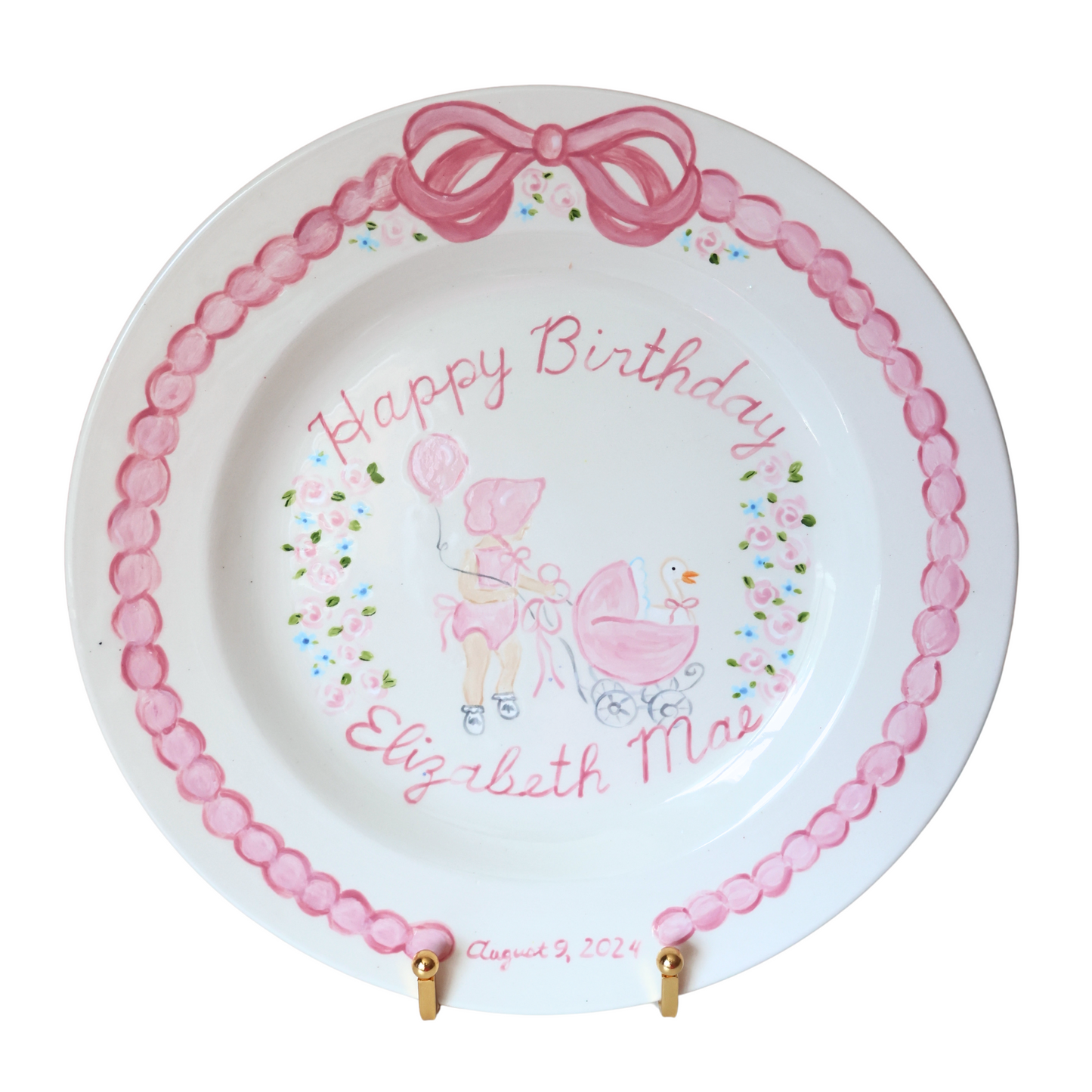 Baby Doll Birthday Plate