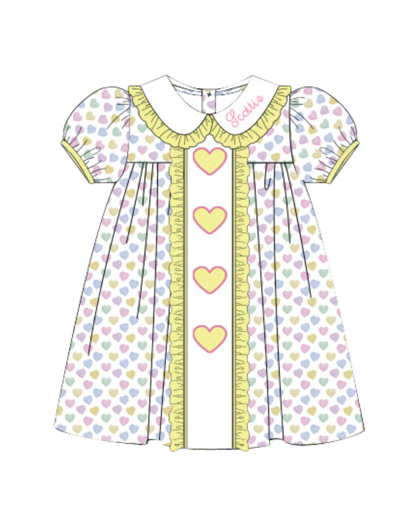 Pastel Hearts Dress