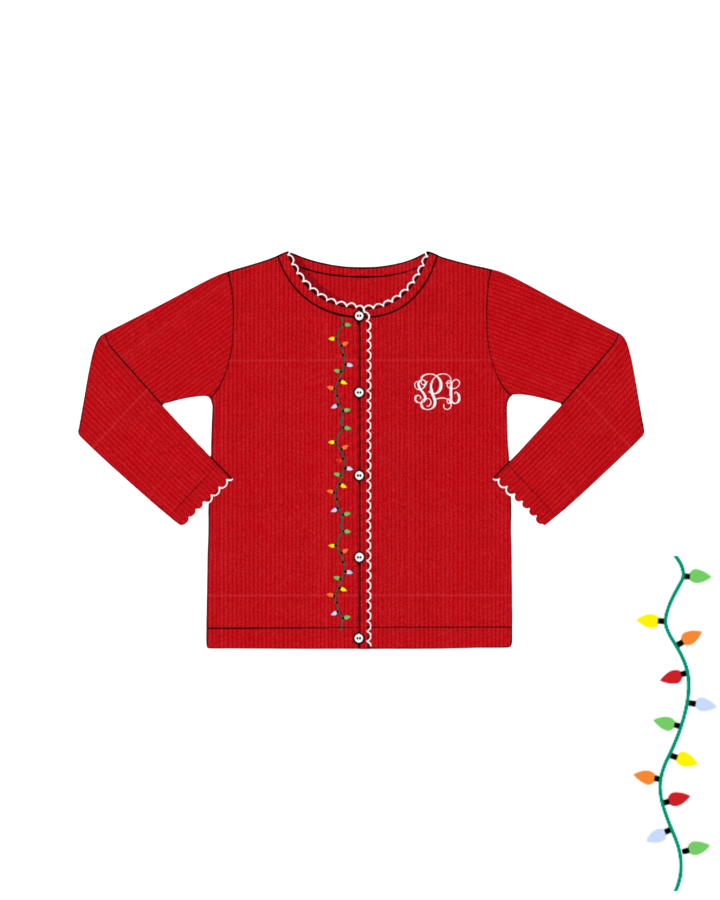 Lights Monogram Cardigan