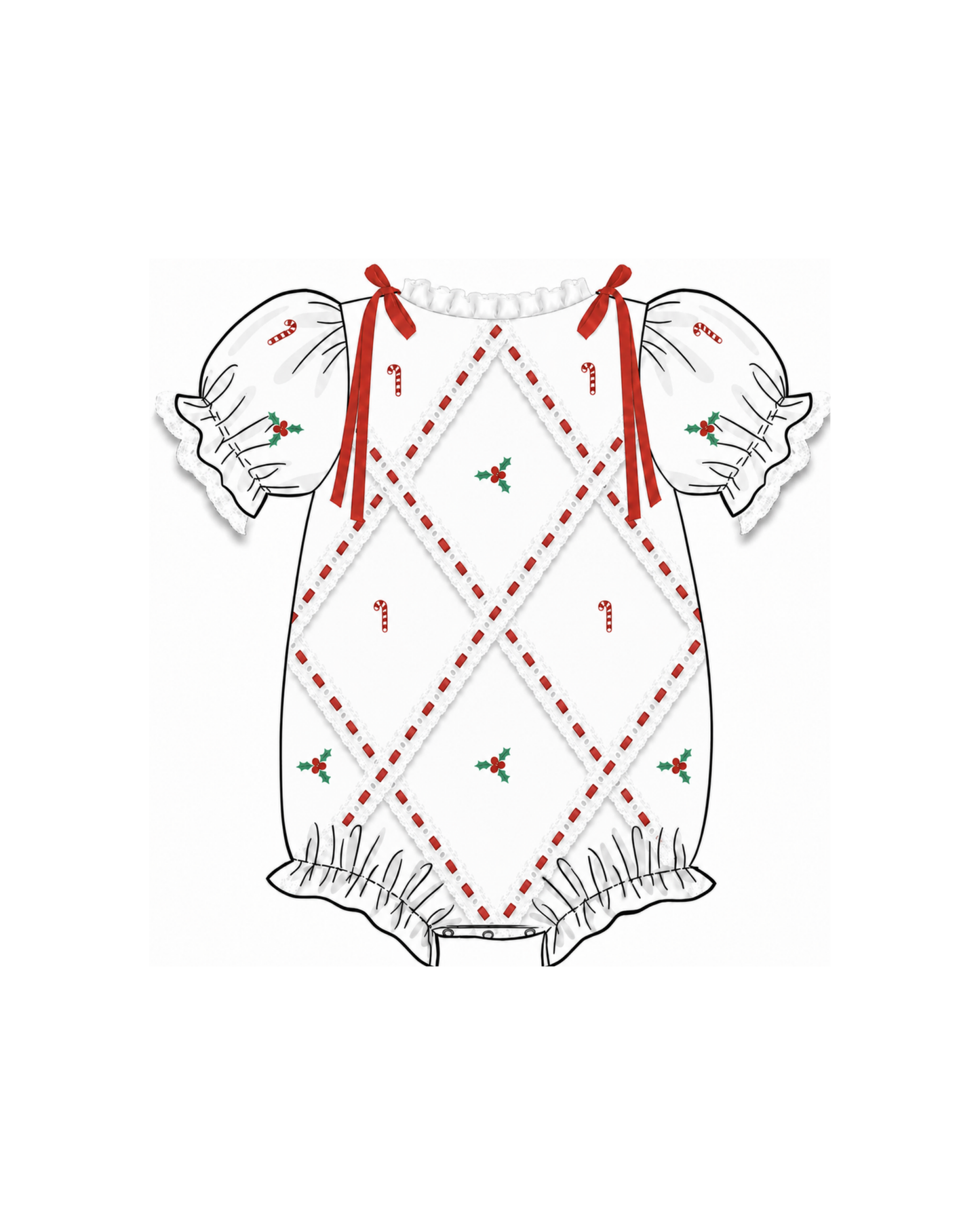 Candy Cane Christmas Bubble