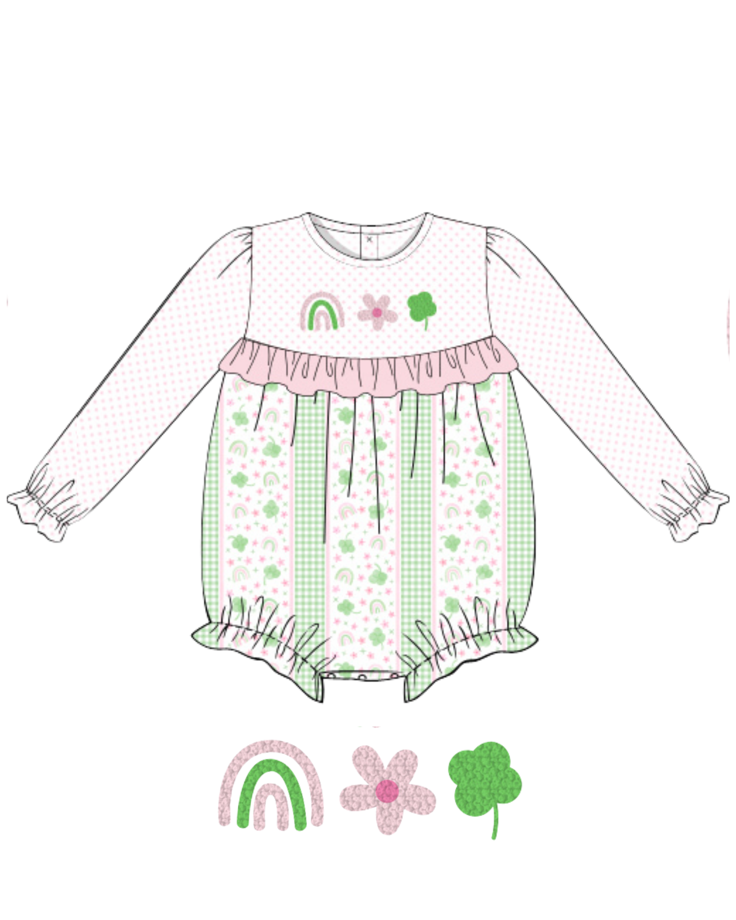 Girls St. Patty's Cutie Bubble