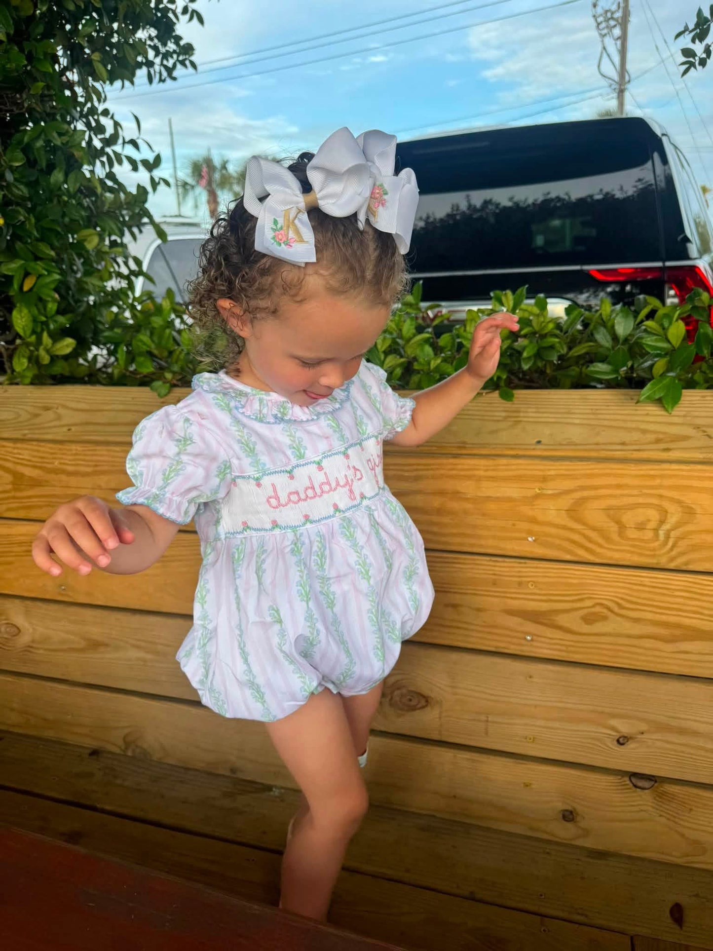 Smocked Daddy's Girl Bubble