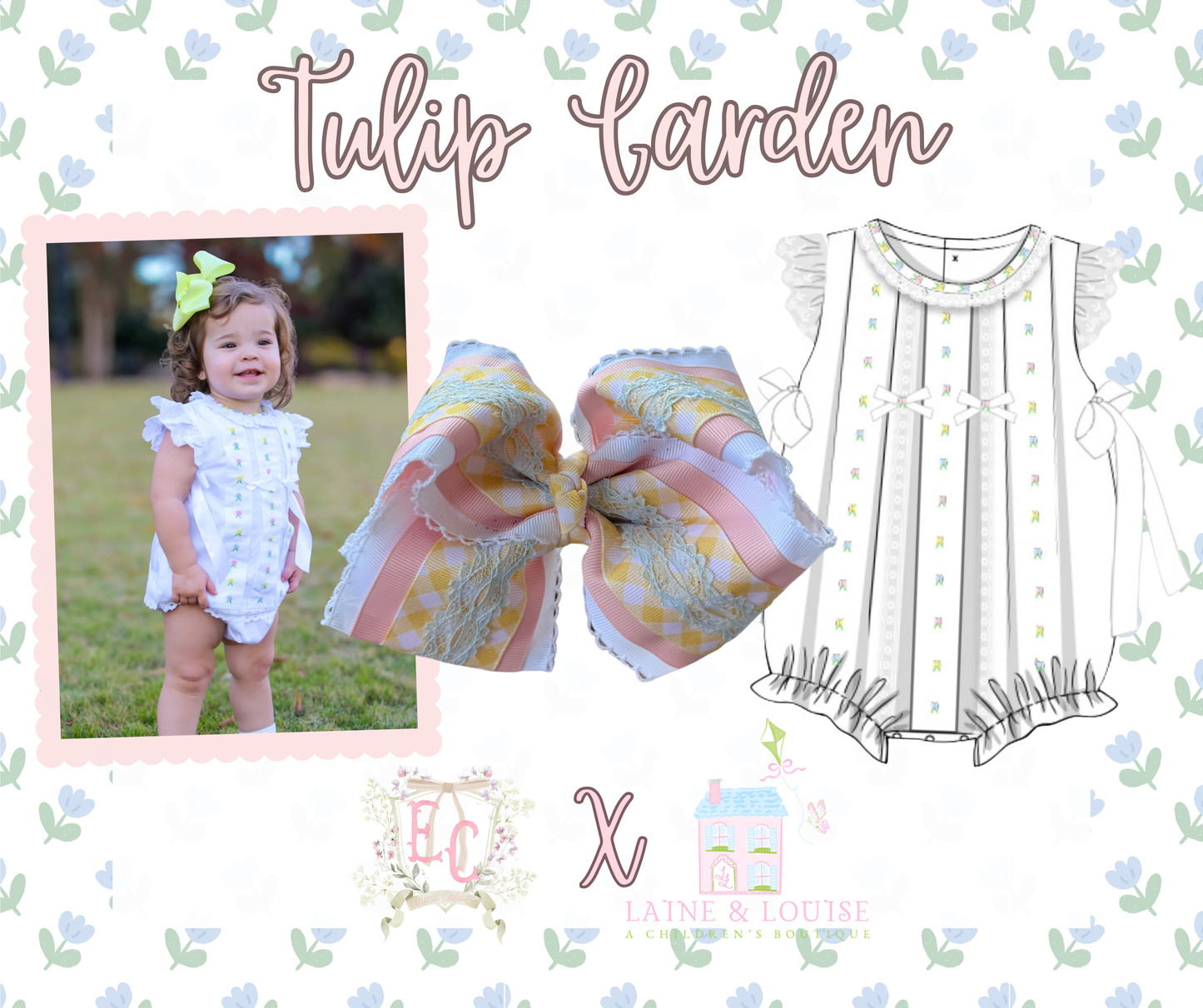 5" Elaina Cole Co Pastels Bow