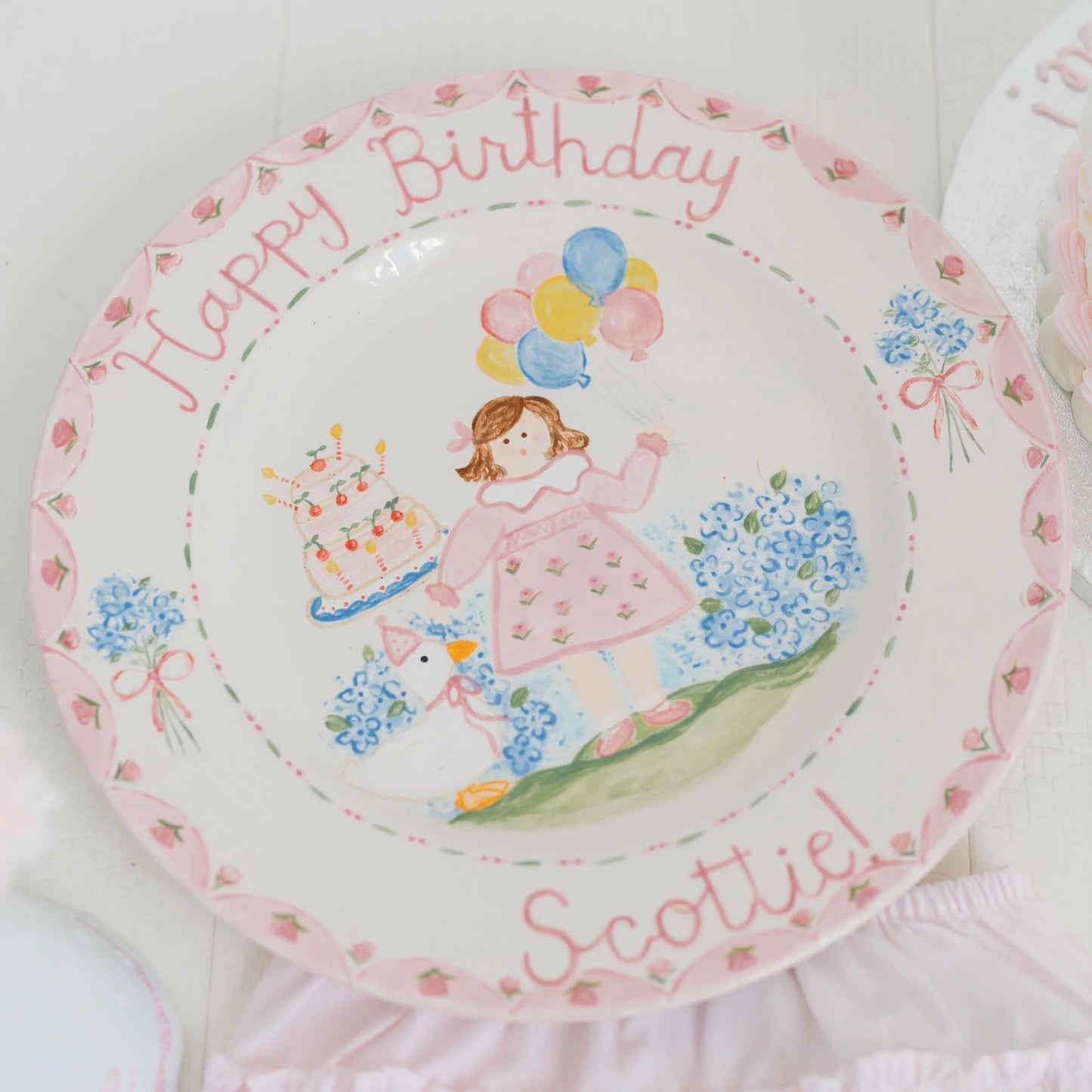 Goose Birthday Plate