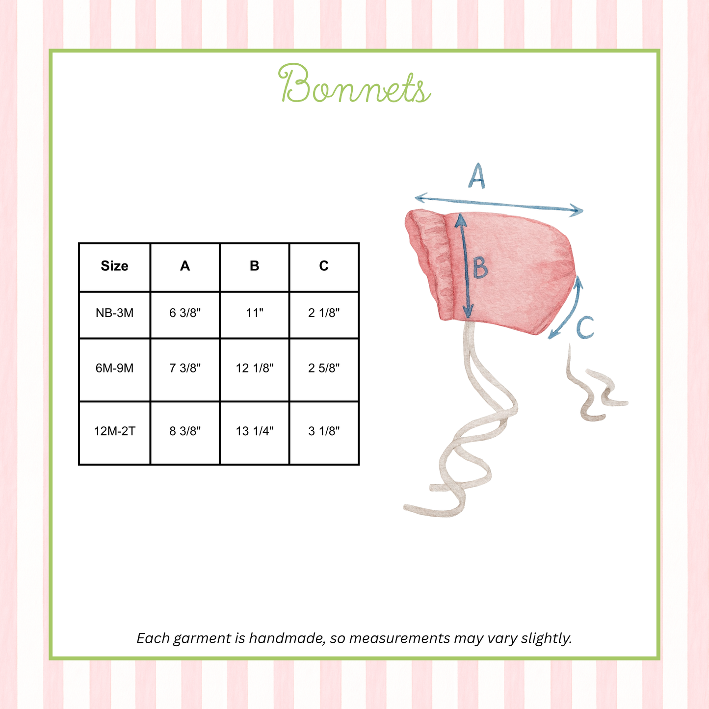 Rose Garden Bonnet (Jan. ETA)