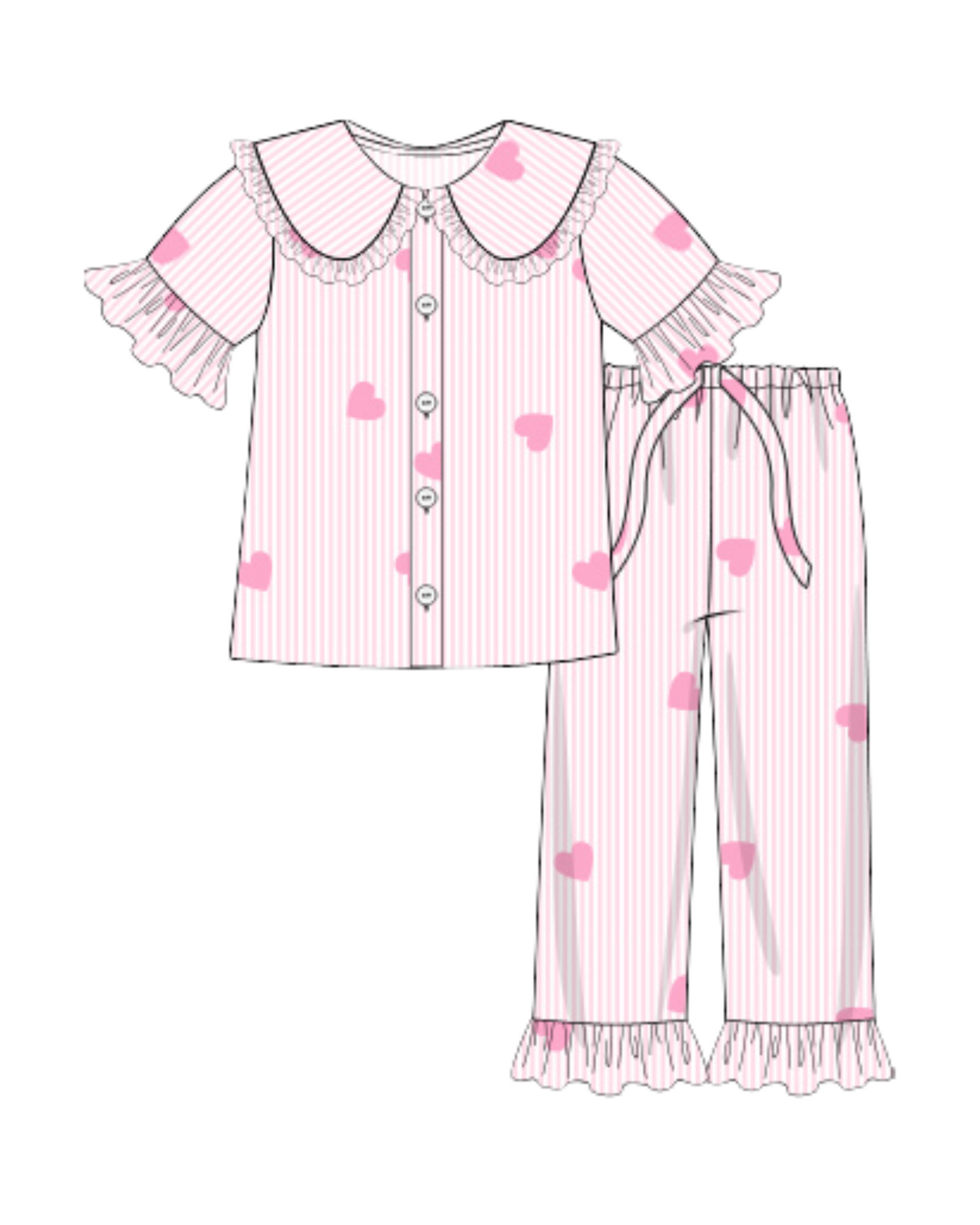 Mom Match Heart PJs