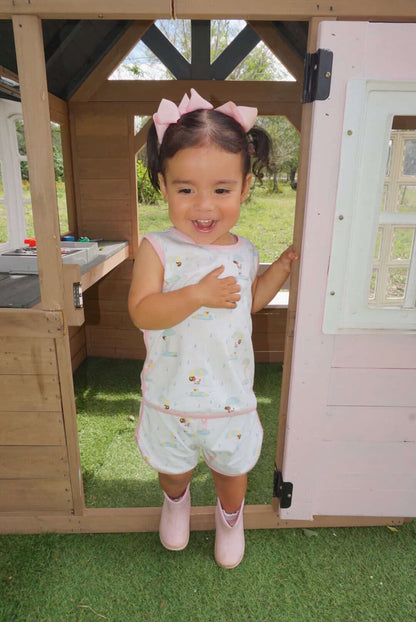 Girls April Showers Shorts Set