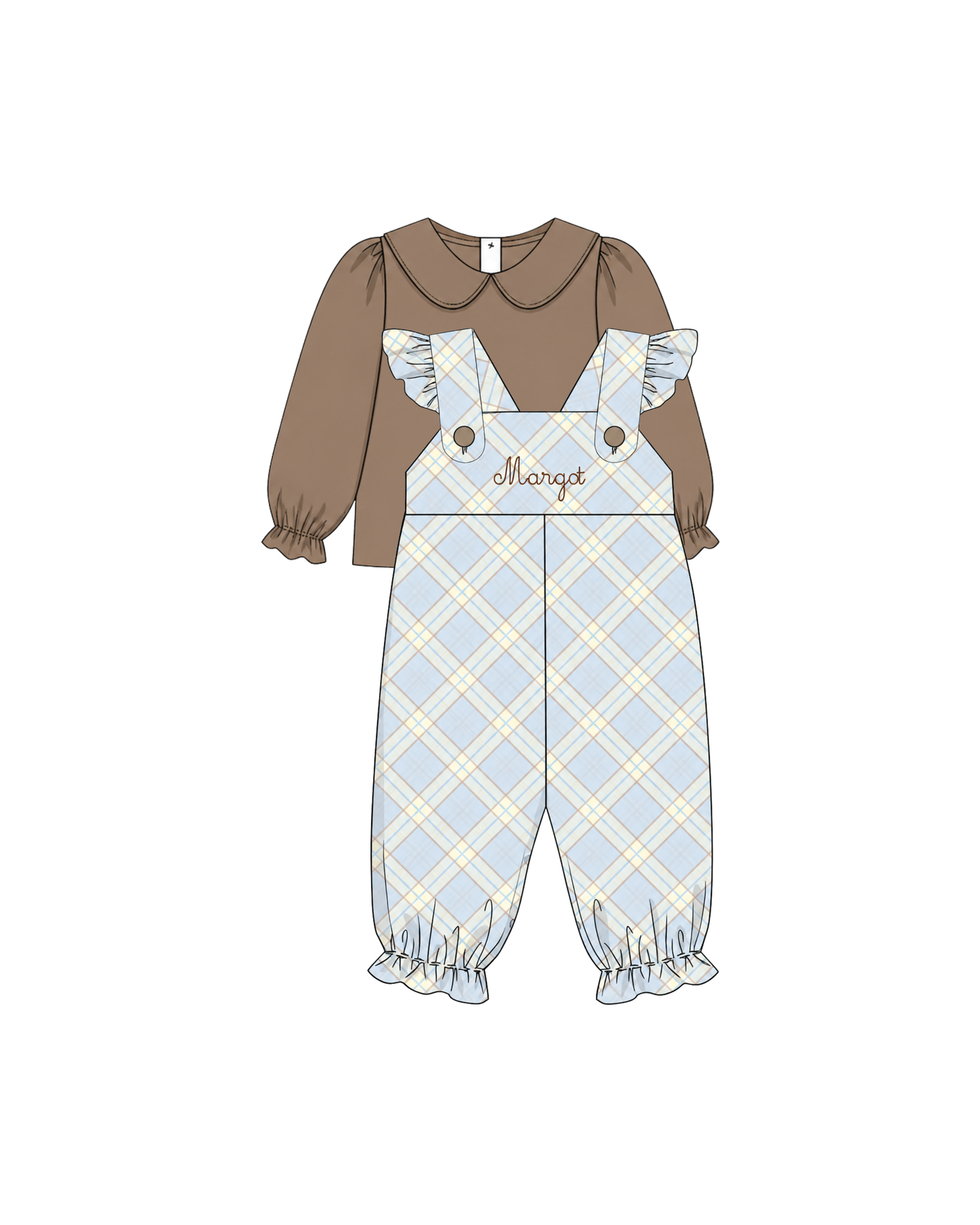 Girls Fall Corduroy Jumper Set
