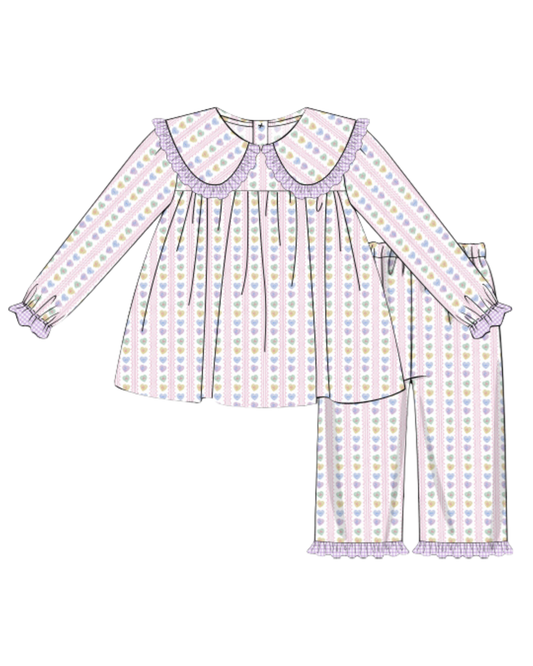 Conversation Hearts Pajama Set