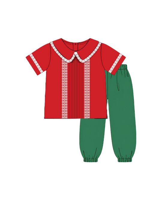 Merry Heirloom Boys Pants Set