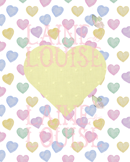 Pastel Hearts Bubble
