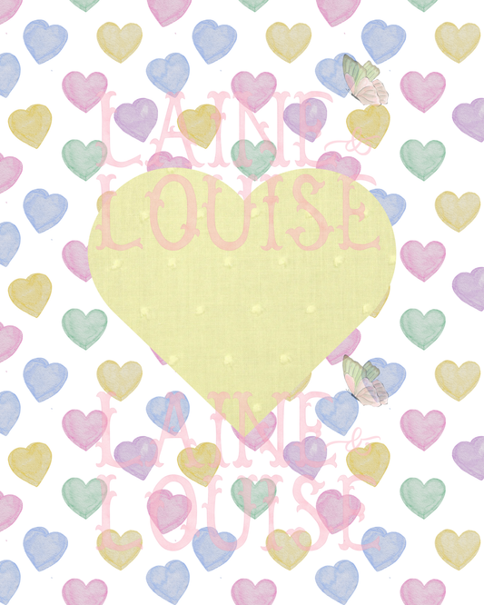 Pastel Hearts Bubble