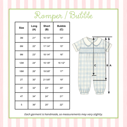 Boys Heart Name Smock Bubble