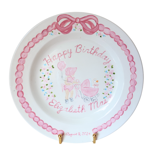 Baby Doll Birthday Plate