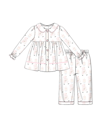 Birthday Dolly White Pajama Set (Dec. ETA)