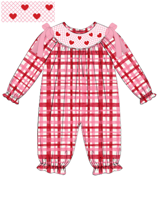 Hearts Corduroy Long Bubble