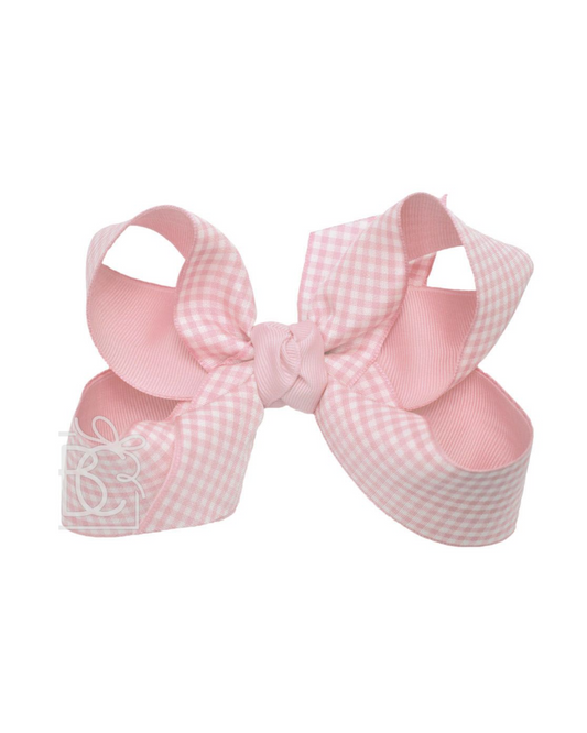Pink Classic Gingham Bow