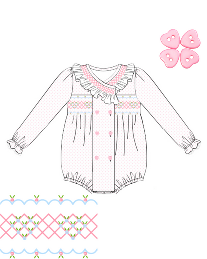 Rosette Hearts Bubble