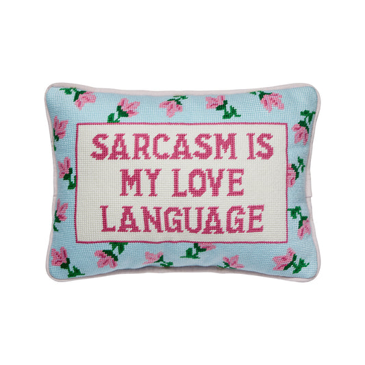 Sarcastic Queen Needlepoint Pillow
