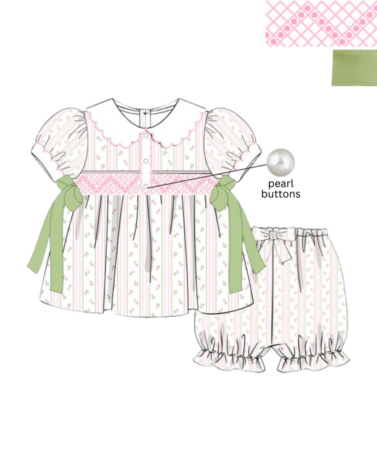 Girls Rose Garden Bloomer Set (Jan. ETA)