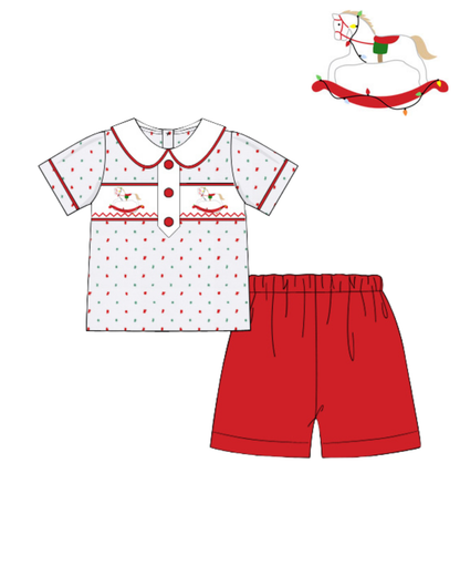 Rocking Horse Shorts Set