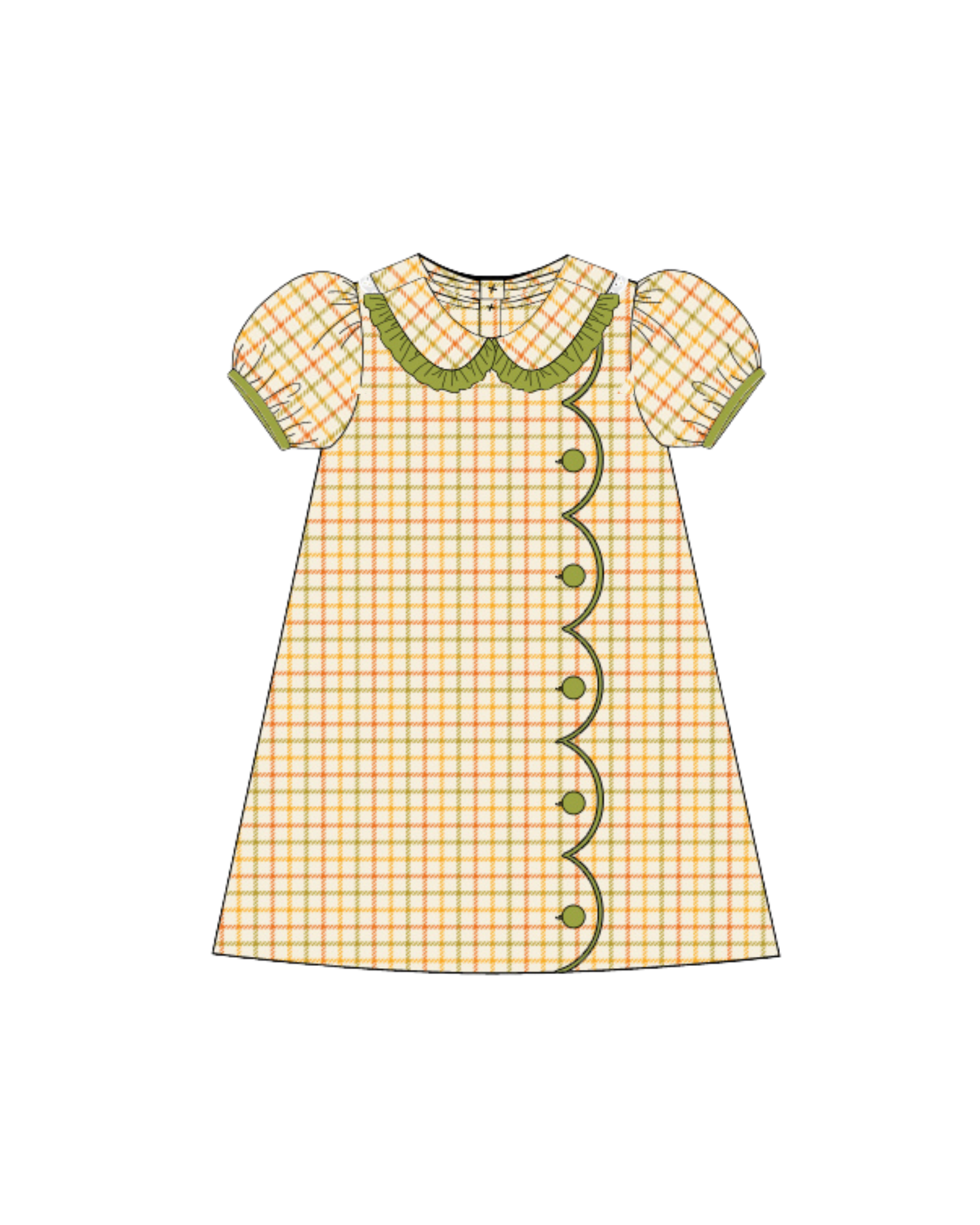 Girls Harvest Corduroy Dress