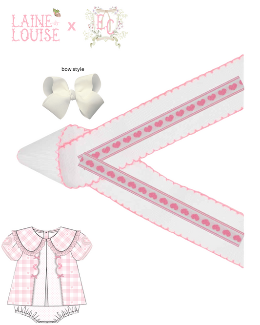 5" XOXO Collection Coordinating Bow