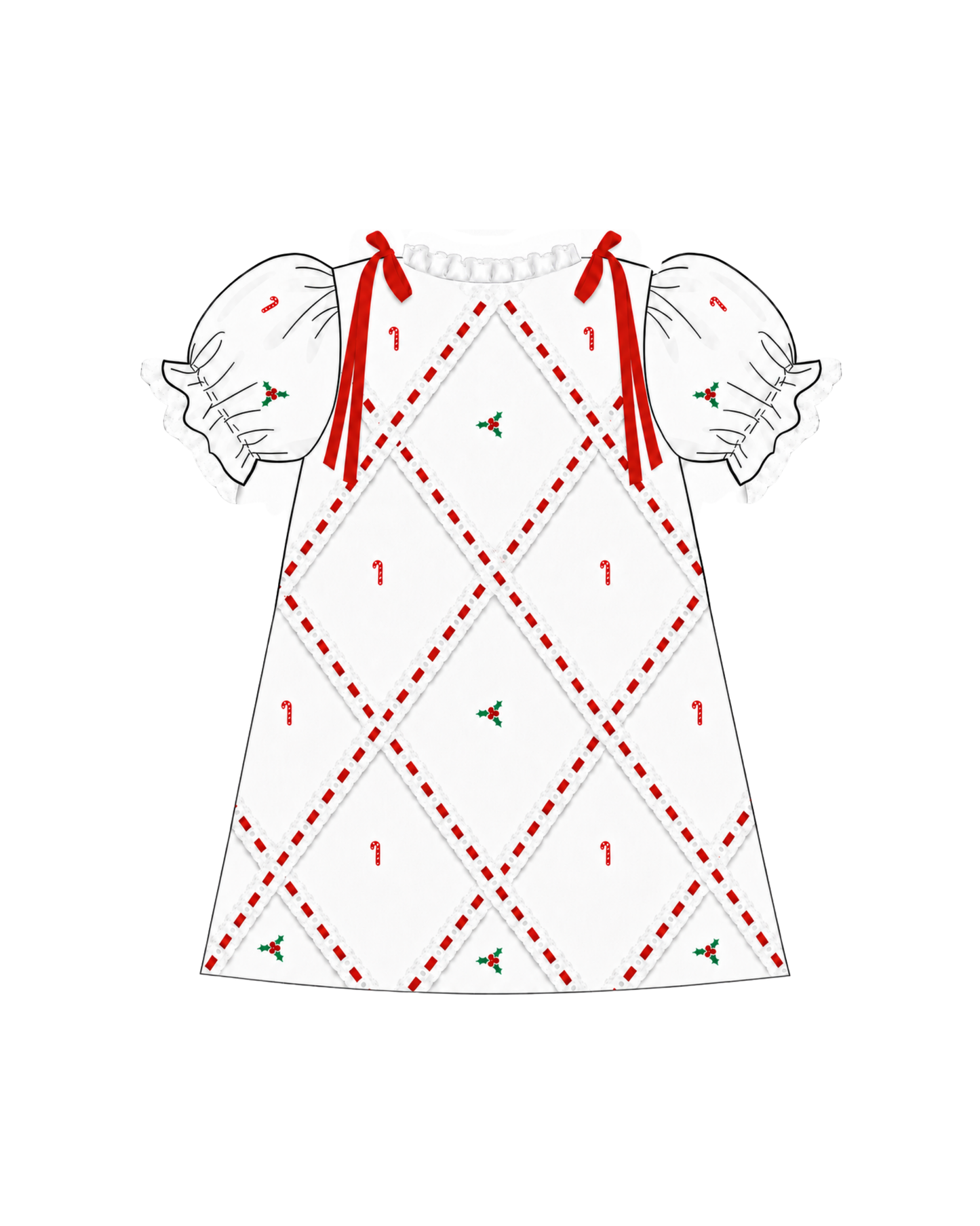 Candy Cane Christmas Dress