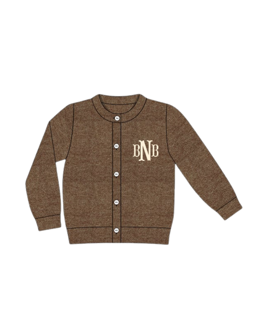 Brown Monogram Cardigan