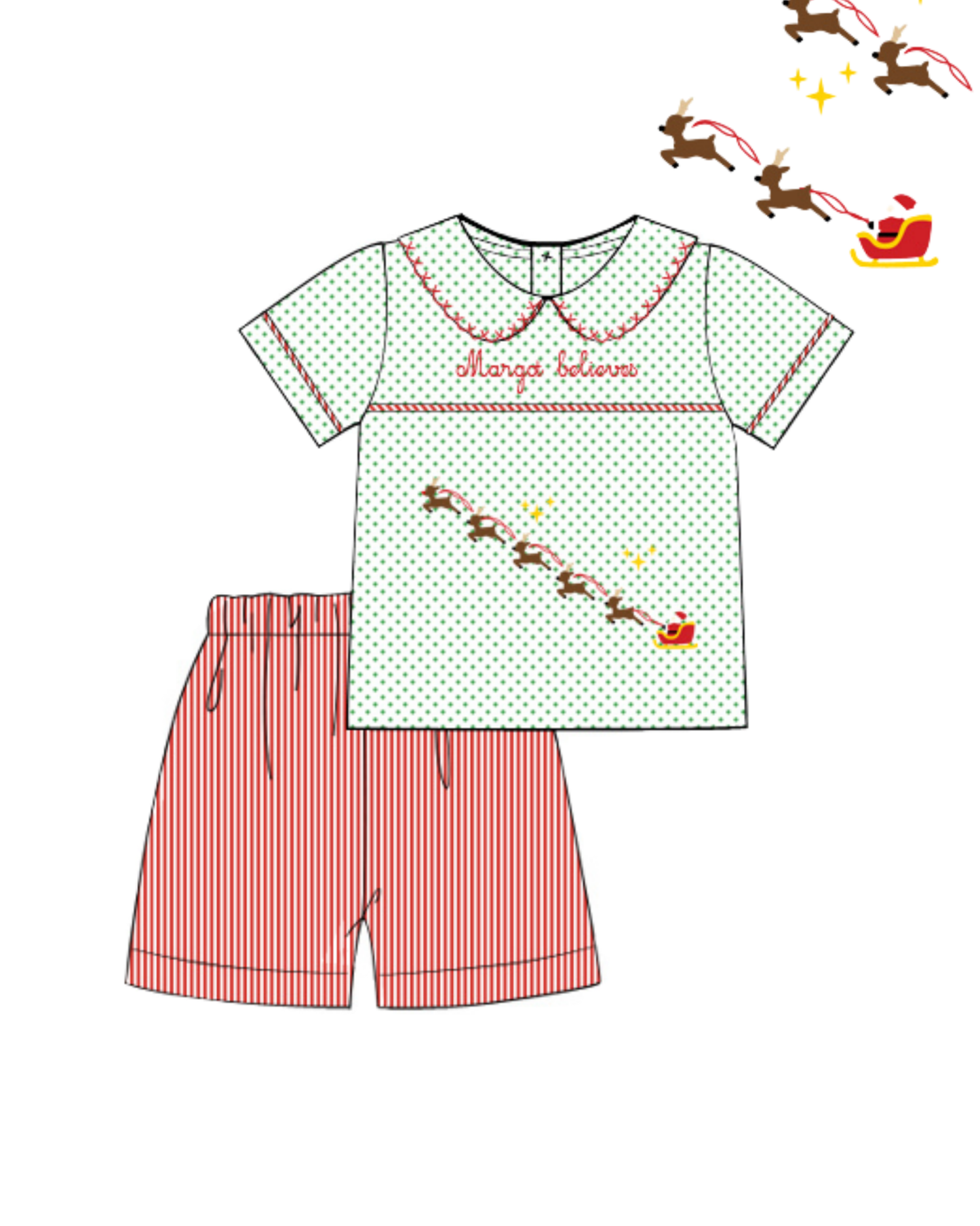 Believe Shorts Set