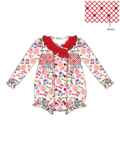 Deck the Halls Smocked Bubble