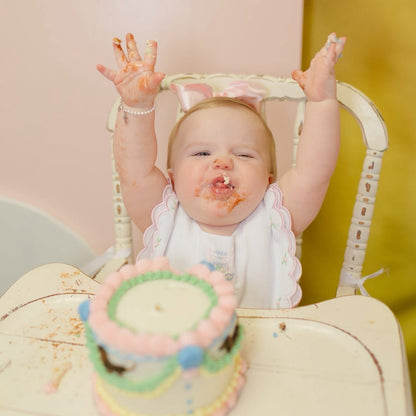 Girls Heirloom Hand-Beaded Bib