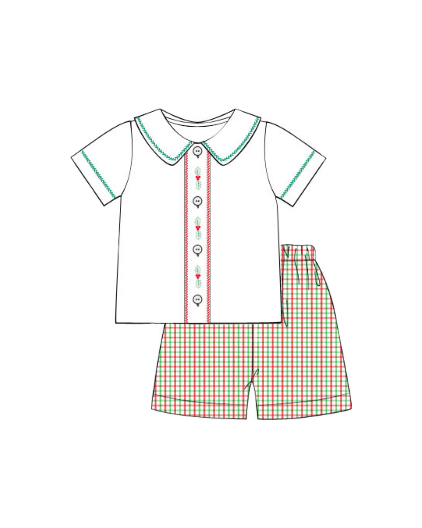 Holly Heirloom Boys Shorts Set