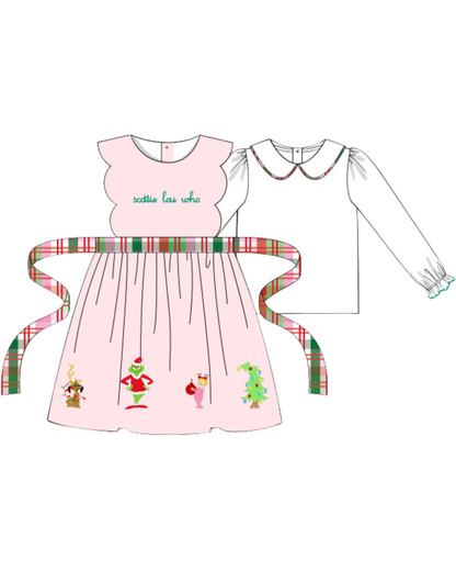 Lou Who Apron Dress Set