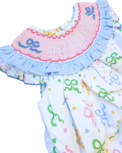 "BIRTHDAY GIRL" Smock Bubble