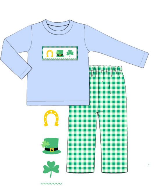 St. Patrick's Day Pants Set