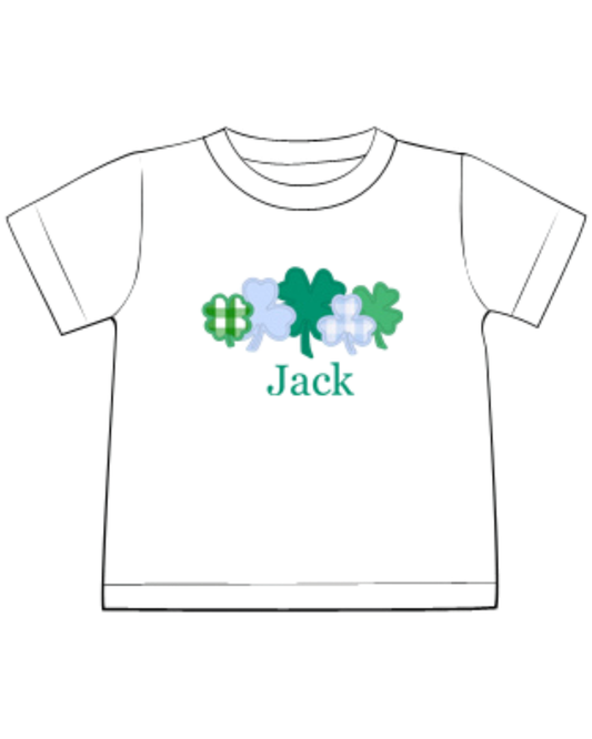 Appliqué Shamrocks Tee