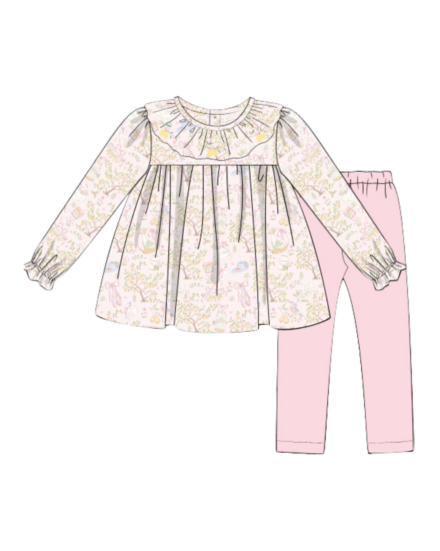 The Twelve Days Toile Legging Set