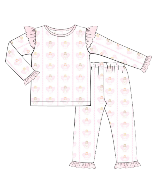 Sweet Angels Ruffle Pajama Set