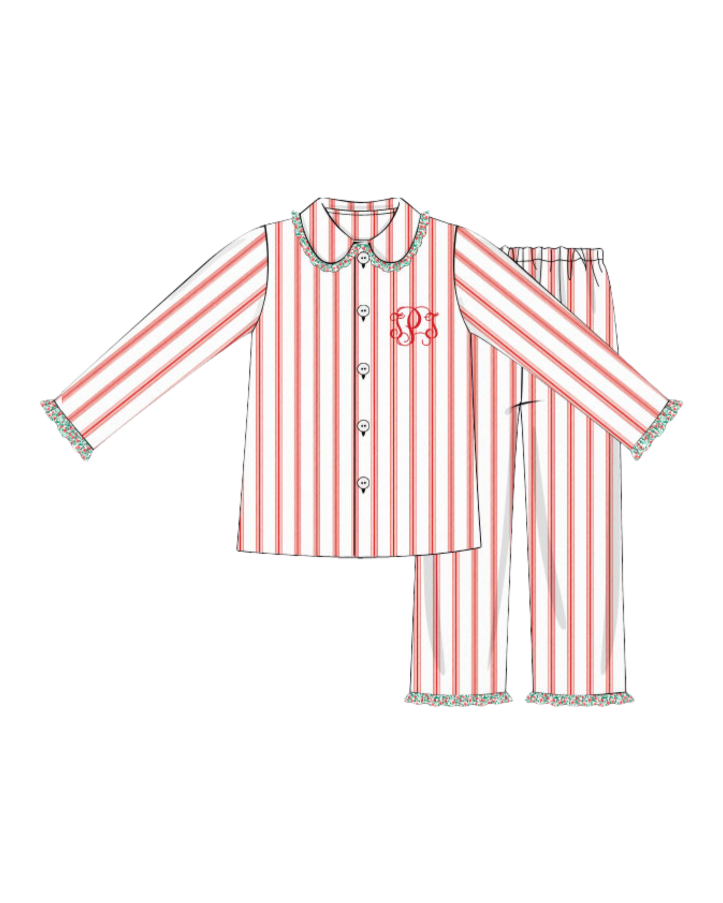 Christmas Morning Family Pajamas Mom Set