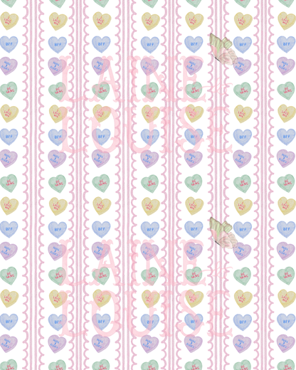 Conversation Hearts Dolly Match