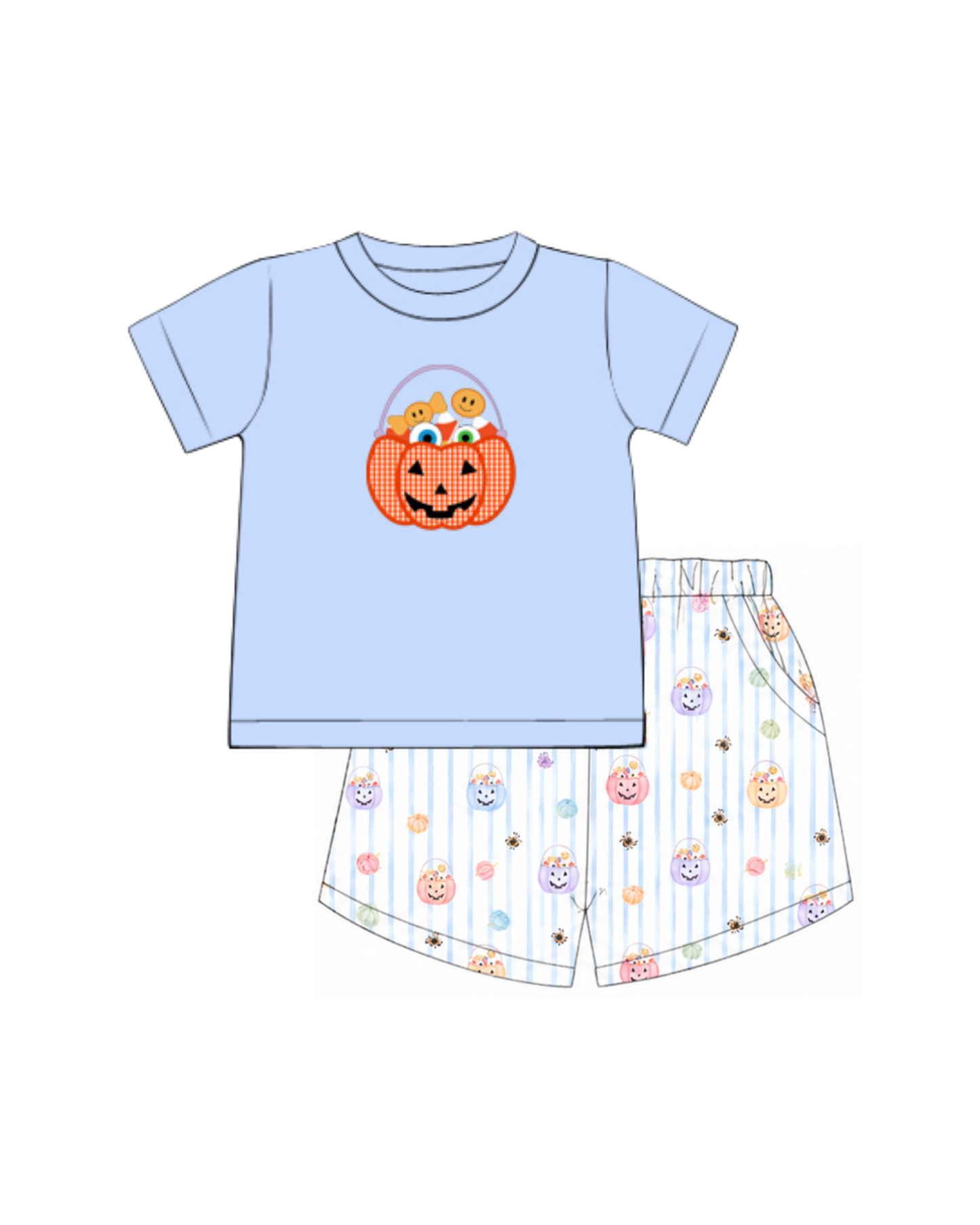 Boys Candy Crawl Shorts Set