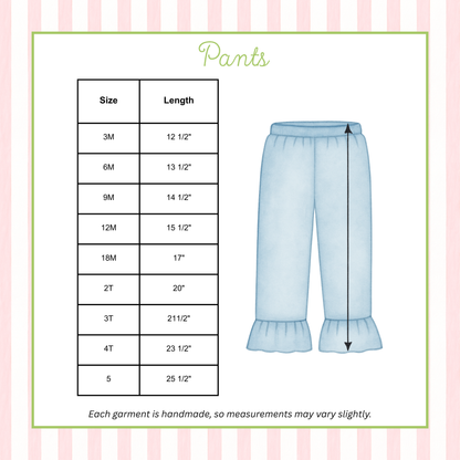 Rosette Hearts Pants Set