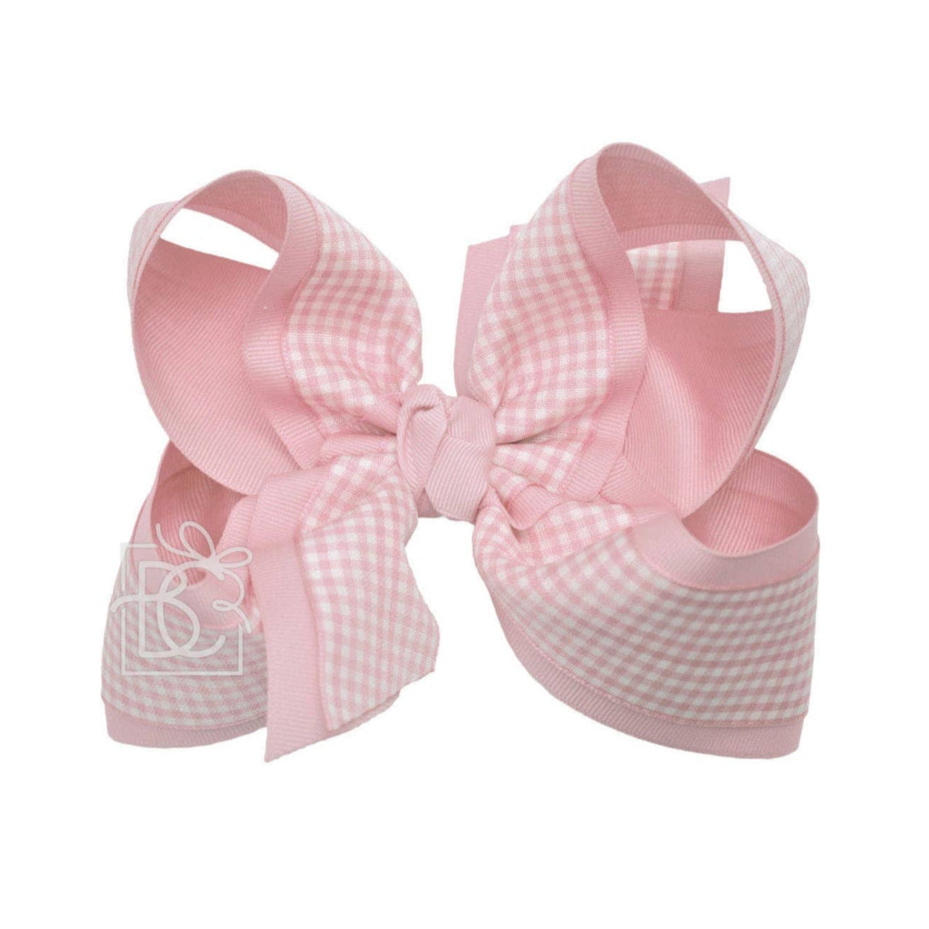 Pink Gingham Layered 5.5" Bow