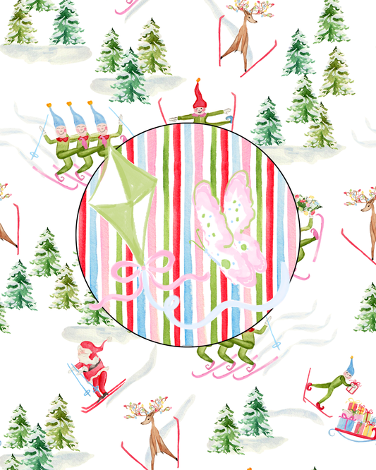 Santa's Chalet Girls Pajama Set
