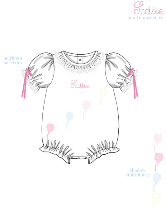 Girls Heirloom Balloon Bubble (Dec. ETA)