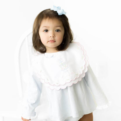 Girls Heirloom Hand-Beaded Bib