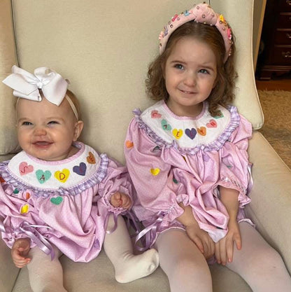 Conversation Hearts SWEETHEART Smock Bubble