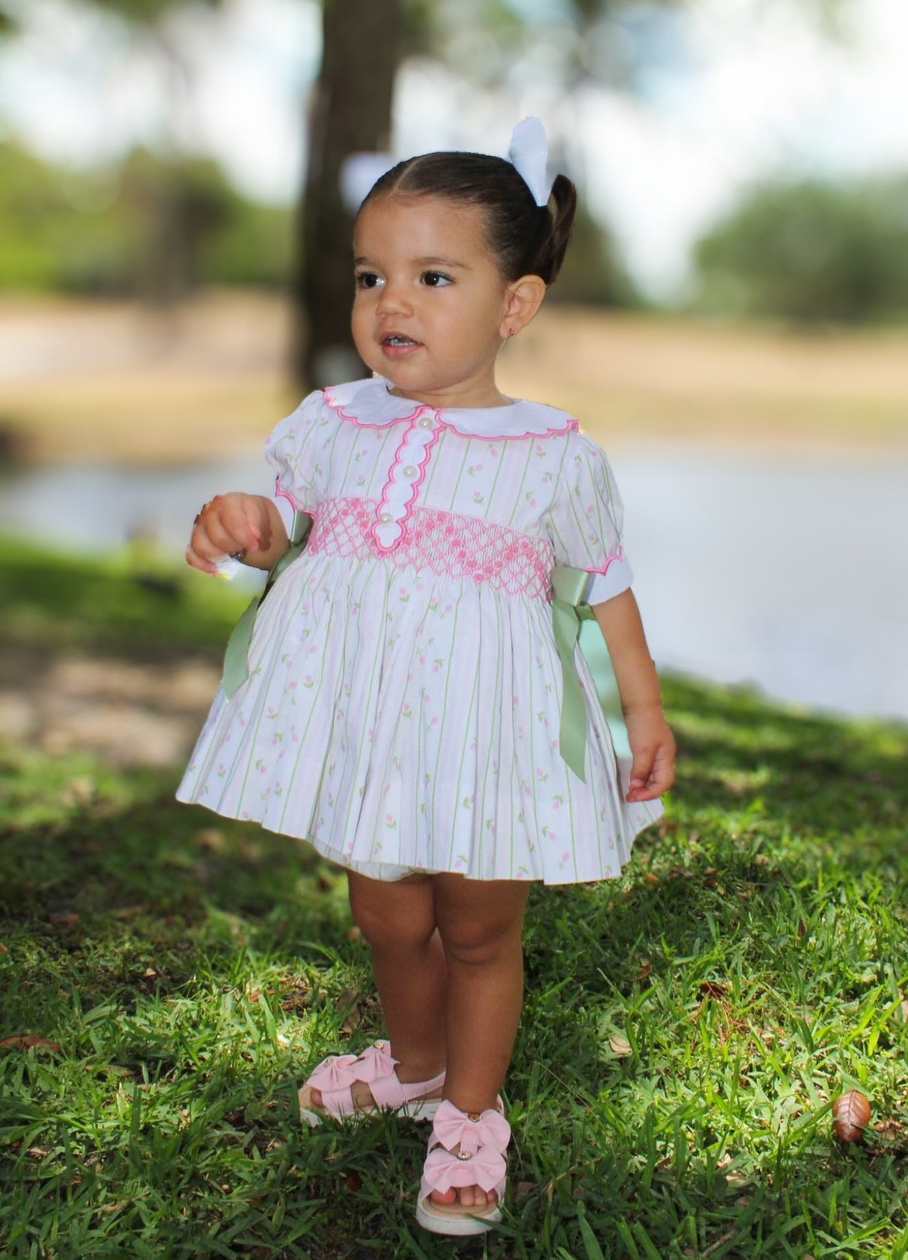 Girls Rose Garden Bloomer Set